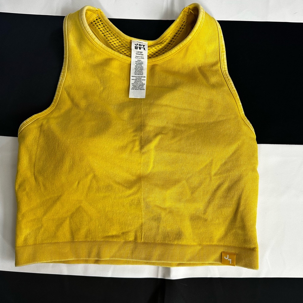 JoyLab Kids Vibrant Yellow Tank Top